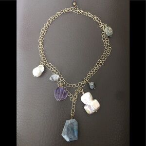 Exquisite Lariat Necklace with Gorgeous Stones